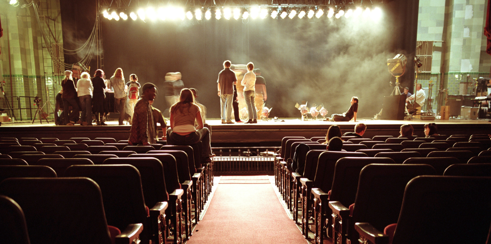 a group of people on a stage